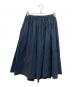 HUIS（ハウス）の古着「遠州織物シーチングコットンロングスカート」｜ネイビー×ブラック