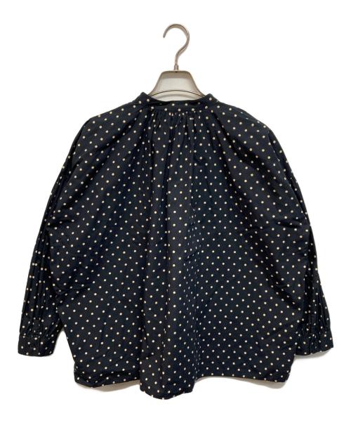 SOIL（ソイル）SOIL (ソイル) ドットワイドブラウス ネイビー サイズ:Sの古着・服飾アイテム