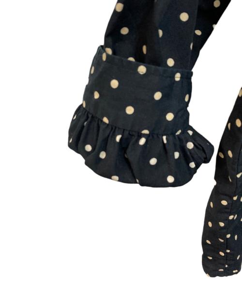 SOIL（ソイル）SOIL (ソイル) ドットワイドブラウス ネイビー サイズ:Sの古着・服飾アイテム