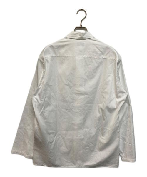 Yohji Yamamoto pour homme（ヨウジヤマモト プールオム）Yohji Yamamoto pour homme (ヨウジヤマモト プールオム) BROAD CHINA BUTTON BLOUSEチャイナシャツ ホワイト サイズ:Sの古着・服飾アイテム