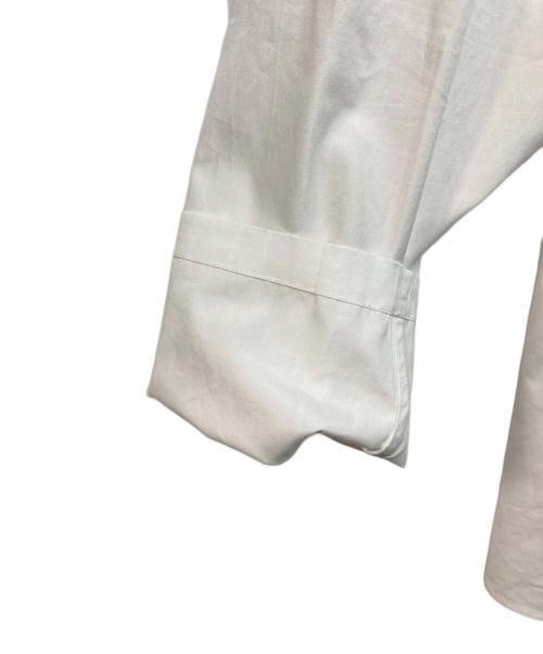 Yohji Yamamoto pour homme（ヨウジヤマモト プールオム）Yohji Yamamoto pour homme (ヨウジヤマモト プールオム) BROAD CHINA BUTTON BLOUSEチャイナシャツ ホワイト サイズ:Sの古着・服飾アイテム