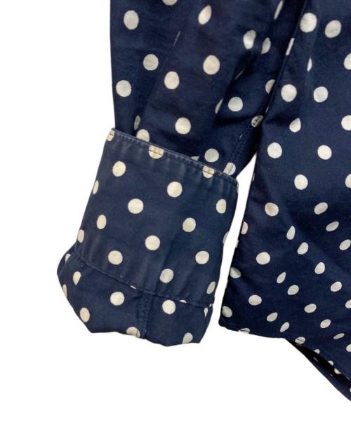 COMME des GARCONS（コムデギャルソン）COMME des GARCONS (コムデギャルソン) Dot Frill Blouse ネイビー サイズ:Sの古着・服飾アイテム