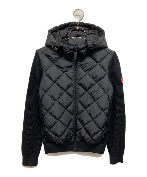 CANADA GOOSE（カナダグース）CANADA GOOSE (カナダグース) HyBridge Quilted Knit Hoody ブラック サイズ:XSの古着・服飾アイテム