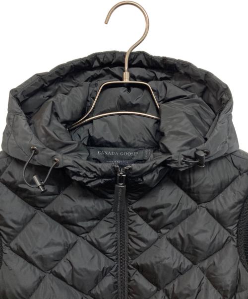 CANADA GOOSE（カナダグース）CANADA GOOSE (カナダグース) HyBridge Quilted Knit Hoody ブラック サイズ:XSの古着・服飾アイテム