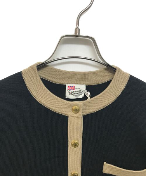 Traditional Weatherwear（トラディショナルウェザーウェア）Traditional Weatherwear (トラディショナルウェザーウェア) ARKLEY KNIT カーディガン ブラック サイズ:2 未使用品の古着・服飾アイテム
