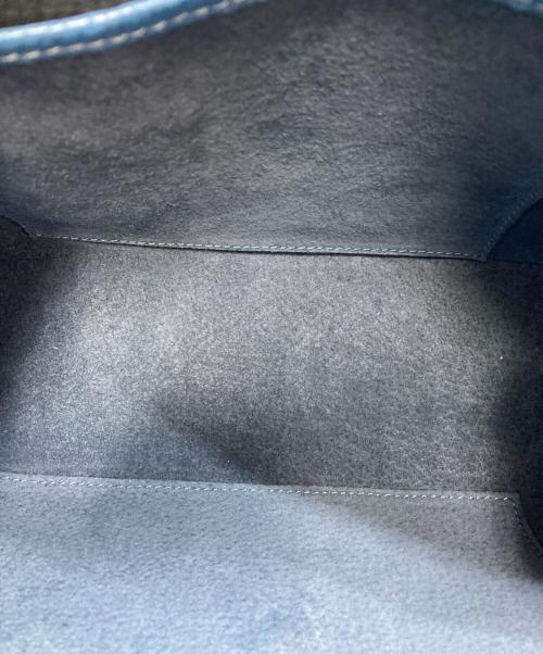 HIROFU（ヒロフ）HIROFU (ヒロフ) 【エテルノ】レザーハンドバッグ S 本革 ブルー サイズ:01の古着・服飾アイテム