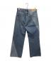 FRAMeWORK (フレームワーク) OUT OF FRAME (アウトオブフレーム) バイカラーデニムパンツ インディゴ サイズ:38：9000円