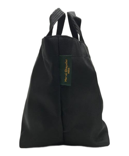 Herve Chapelier（エルベシャプリエ）Herve Chapelier (エルベシャプリエ) ナイロン舟型トートM ブラックの古着・服飾アイテム
