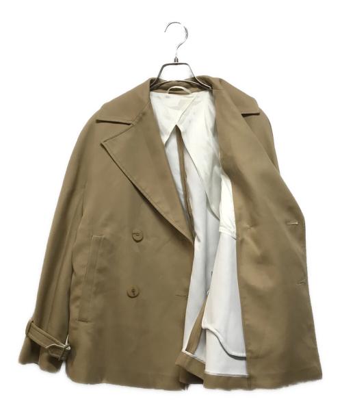 Max Mara Studio（マックスマーラ ストゥディオ）Max Mara Studio (マックスマーラ ストゥディオ) ショートトレンチジャケット ベージュ サイズ:SIZE 34の古着・服飾アイテム