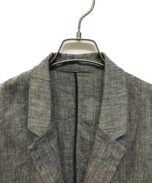 Spick and Span（スピック＆スパン）Spick and Span (スピックアンドスパン) リネンエアリージャケット グレー サイズ:36の古着・服飾アイテム
