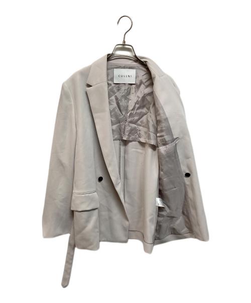 CULLNI（クルニ）CULLNI (クルニ) タイロッケンシャツジャケット ライトグレー サイズ:Mの古着・服飾アイテム