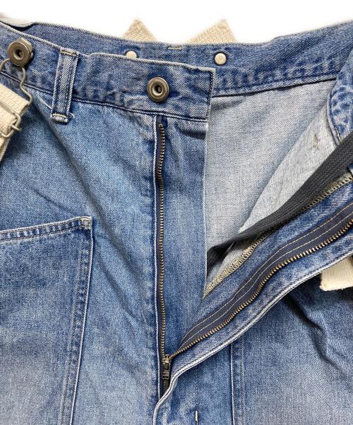 JOHNBULL（ジョンブル）Johnbull (ジョンブル) 10.5オンスデニムオーバーサスペンダーパンツ インディゴ サイズ:Mの古着・服飾アイテム