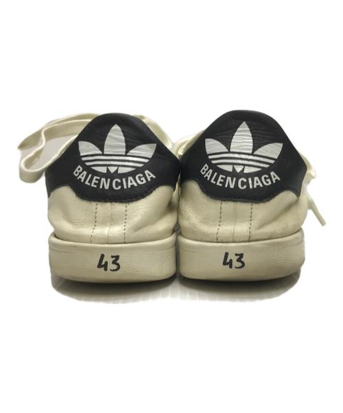 BALENCIAGA（バレンシアガ）BALENCIAGA (バレンシアガ) adidas (アディダス) Stan Smith Worn-Out オフホワイト×ブラック サイズ:SIZE 43の古着・服飾アイテム