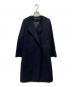 NOLLEY'S sophi（ノーリーズソフィー）の古着「メルトンノーカラーコート」｜ネイビー