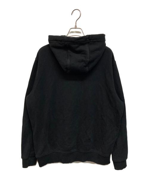 BURBERRY LONDON（バーバリーロンドン）BURBERRY LONDON (バーバリーロンドン) フロントロゴプリントプルオーバーパーカー ブラック サイズ:Mの古着・服飾アイテム