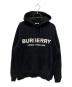 BURBERRY LONDON（バーバリーロンドン）の古着「フロントロゴプリントプルオーバーパーカー」｜ブラック