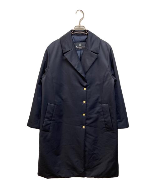Aquascutum（アクアスキュータム）Aquascutum (アクアスキュータム) シームレスダウンコート ネイビー サイズ:8の古着・服飾アイテム