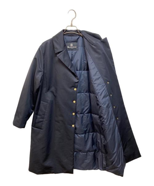 Aquascutum（アクアスキュータム）Aquascutum (アクアスキュータム) シームレスダウンコート ネイビー サイズ:8の古着・服飾アイテム