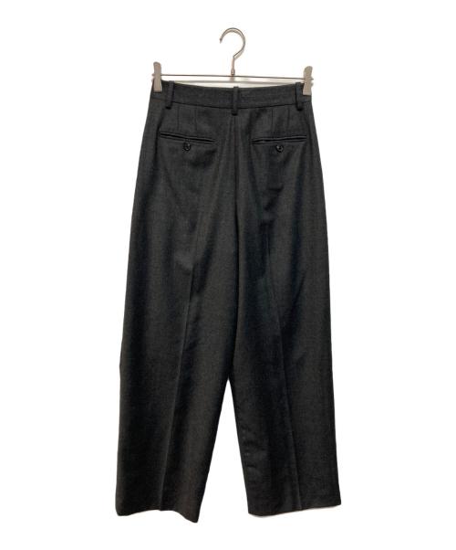 theory（セオリー）theory (セオリー) ダブルプリーツワイドパンツ グレーの古着・服飾アイテム