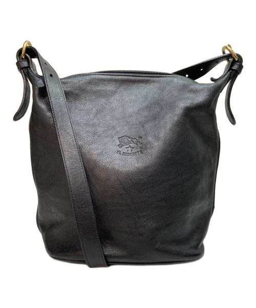 IL BISONTE（イル ビゾンテ）IL BISONTE (イル ビゾンテ) バケツ型ショルダーバッグ ブラックの古着・服飾アイテム