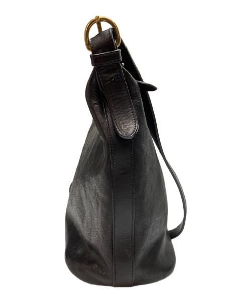IL BISONTE（イル ビゾンテ）IL BISONTE (イル ビゾンテ) バケツ型ショルダーバッグ ブラックの古着・服飾アイテム