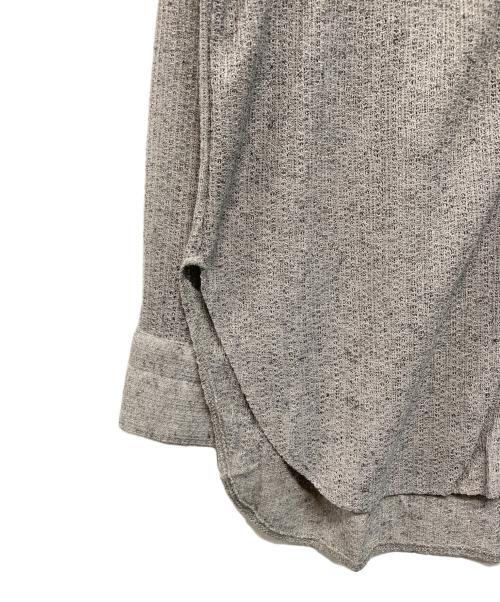 FIL DE FER（フィルデフェール）FIL DE FER (フィルデフェール) 変形透カシリブダブルポケットシャツ グレー サイズ:Freeの古着・服飾アイテム