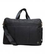 PORTERポーター）の古着「TENSION 2WAY BRIEFCASE」｜ブラック