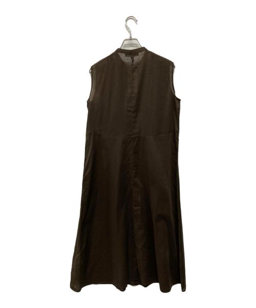 UNTITLED（アンタイトル）UNTITLED (アンタイトル) コットンピンタックワンピース ブラウン サイズ:XS 未使用品の古着・服飾アイテム