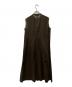 UNTITLED (アンタイトル) コットンピンタックワンピース ブラウン サイズ:XS 未使用品：10000円