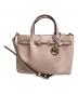 MICHAEL KORS（マイケル・コース）の古着「CARSON センタージップ サッチェル スモール」｜ピンク