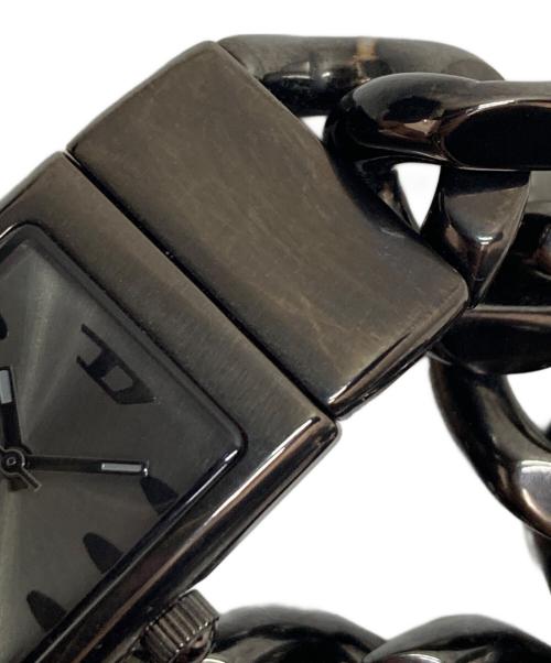 DIESEL（ディーゼル）DIESEL (ディーゼル) Closer in gunmetal stainless steel watch シルバーの古着・服飾アイテム