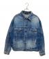 BALENCIAGA（バレンシアガ）の古着「バックロゴ ダメージデニムジャケット」｜インディゴ