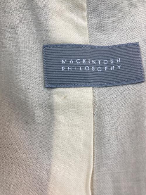 MACKINTOSH PHILOSOPHY（マッキントッシュ フィロソフィー）MACKINTOSH PHILOSOPHY (マッキントッシュ フィロソフィー) ステンカラーコート ベージュ サイズ:SIZE 2の古着・服飾アイテム