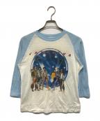 VINTAGEヴィンテージ）の古着「80’S ラグランTシャツ」｜ブルー×アイボリー