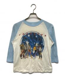 VINTAGE（ヴィンテージ）の古着「80’S ラグランTシャツ」｜ブルー×アイボリー