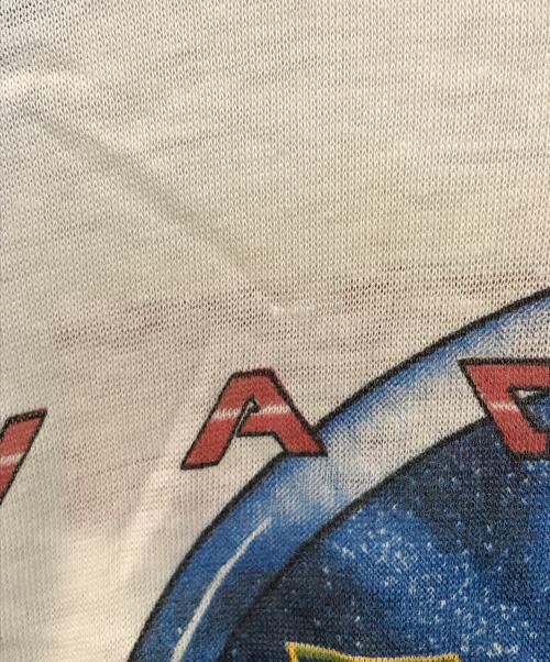 VINTAGE（ヴィンテージ）VINTAGE (ヴィンテージ) 80’S ラグランTシャツ ブルー×アイボリー サイズ:Mの古着・服飾アイテム