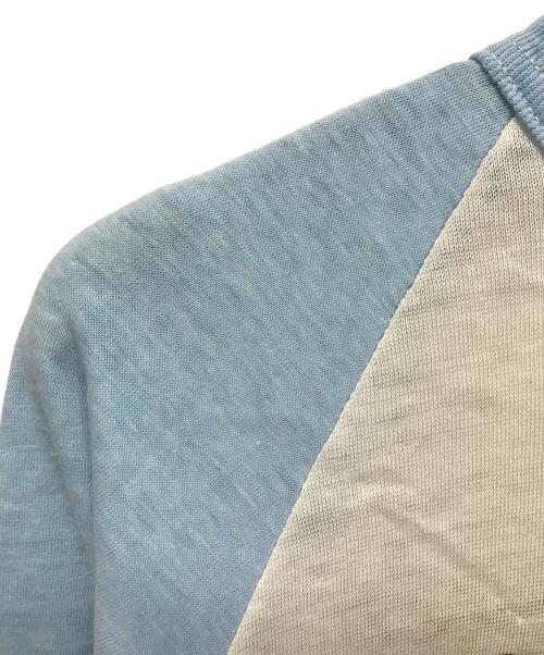 VINTAGE（ヴィンテージ）VINTAGE (ヴィンテージ) 80’S ラグランTシャツ ブルー×アイボリー サイズ:Mの古着・服飾アイテム