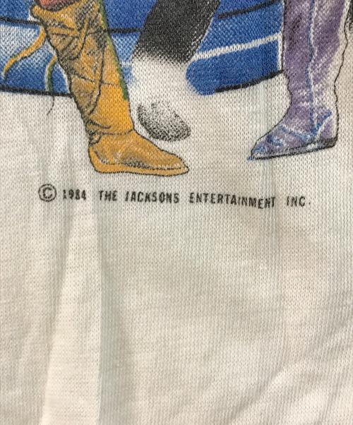 VINTAGE（ヴィンテージ）VINTAGE (ヴィンテージ) 80’S ラグランTシャツ ブルー×アイボリー サイズ:Mの古着・服飾アイテム