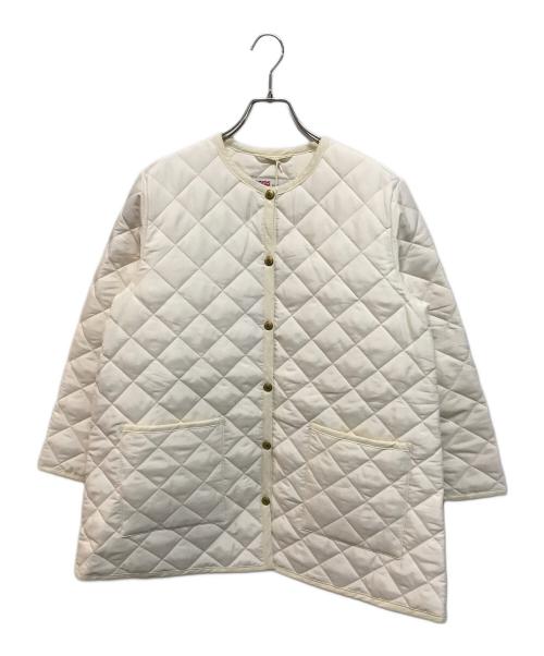 Traditional Weatherwear（トラディショナルウェザーウェア）Traditional Weatherwear (トラディショナルウェザーウェア) ARKLEY MIDDLE A-LINE（アークリー Aライン ミドルコート） ホワイト サイズ:34 未使用品の古着・服飾アイテム