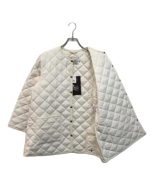 Traditional Weatherwear（トラディショナルウェザーウェア）Traditional Weatherwear (トラディショナルウェザーウェア) ARKLEY MIDDLE A-LINE（アークリー Aライン ミドルコート） ホワイト サイズ:34 未使用品の古着・服飾アイテム