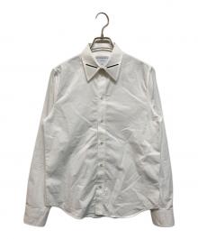 BOTTEGA VENETA（ボッテガベネタ）の古着「シルバープレートコットンシャツ」｜ホワイト