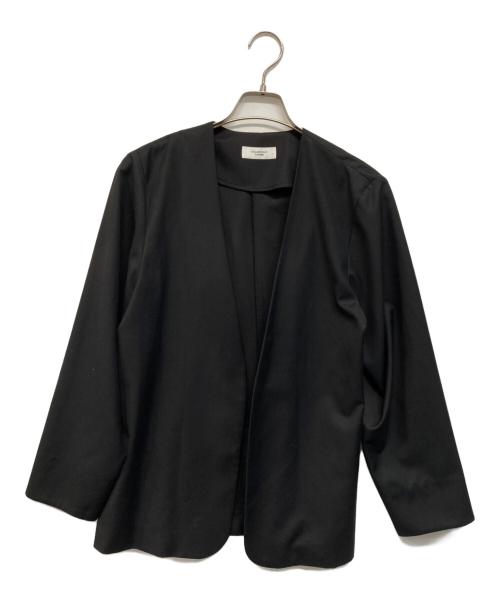 SOLAMONAT LARME（ソラモナラーム）SOLAMONAT LARME (ソラモナラーム) ノーカラージャケット ブラック サイズ:下記参照の古着・服飾アイテム