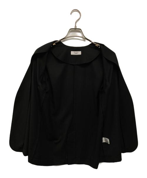 SOLAMONAT LARME（ソラモナラーム）SOLAMONAT LARME (ソラモナラーム) ノーカラージャケット ブラック サイズ:下記参照の古着・服飾アイテム