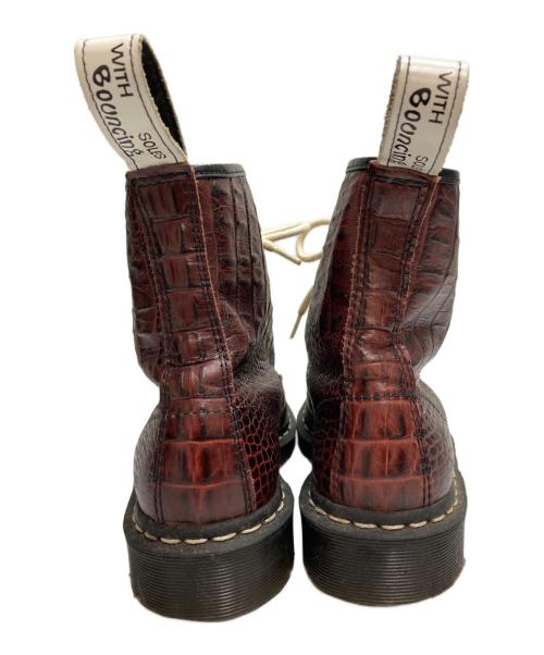 Dr.Martens（ドクターマーチン）Dr.Martens (ドクターマーチン) 型押し8ホールブーツ ブラウン サイズ:UK6の古着・服飾アイテム