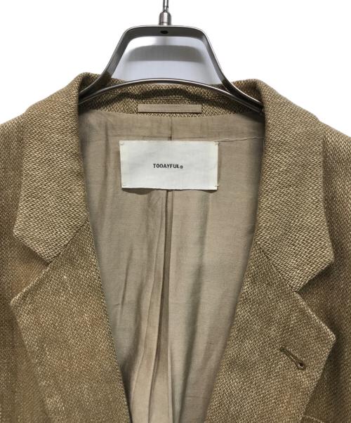 TODAYFUL（トゥデイフル）TODAYFUL (トゥデイフル) Boyfriend Linen Jacket ベージュ サイズ:SIZE 36の古着・服飾アイテム