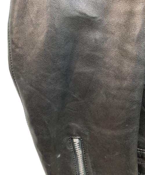 BEDWIN &THE HEARTBREAKERS（ベドウィンアンドザ ハートブレイカーズ）BEDWIN &THE HEARTBREAKERS (ベドウィンアンドザ ハートブレイカーズ) ラムレザーダブルライダースジャケット ブラック サイズ:2の古着・服飾アイテム