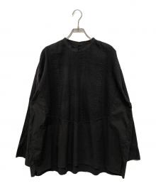 pheeta（フィータ）の古着「ピンタックブラウス」｜ブラック