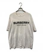 BURBERRYバーバリー）の古着「ロゴプリントTシャツ」｜ホワイト