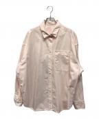 BRILLブリル）の古着「セイヒンゾメオーバーシャツ」｜ピンク