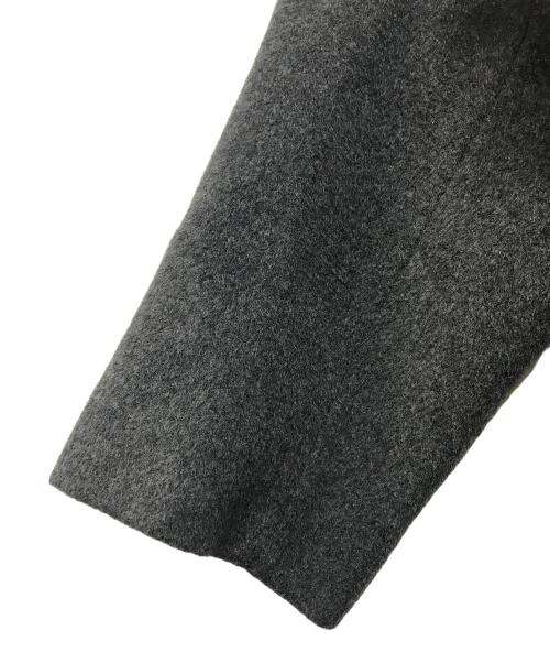 自由区（ジユウク）自由区 (ジユウク) MENCHI ウールビーバーフード付きコート グレー サイズ:SIZE 38の古着・服飾アイテム